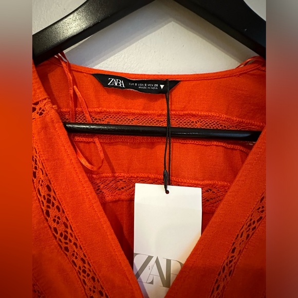 NWT Zara crop peplum blouse top - Picture 4 of 6